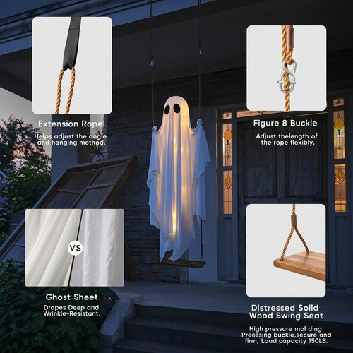 5FT Hanging Swing Ghost