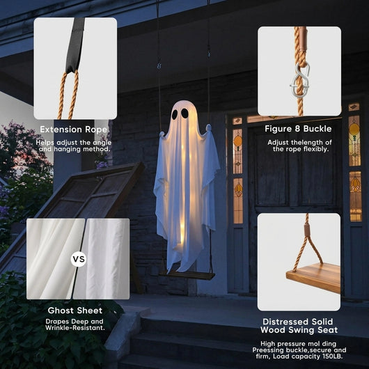 5FT Hanging Swing Ghost